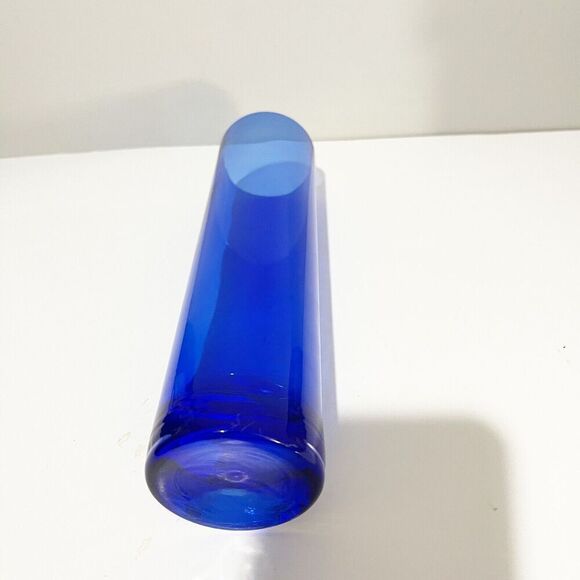 LSA International Krosno Stem Bud Vase Cobalt Blue Poland Studio Art Glass - Picture 6 of 16